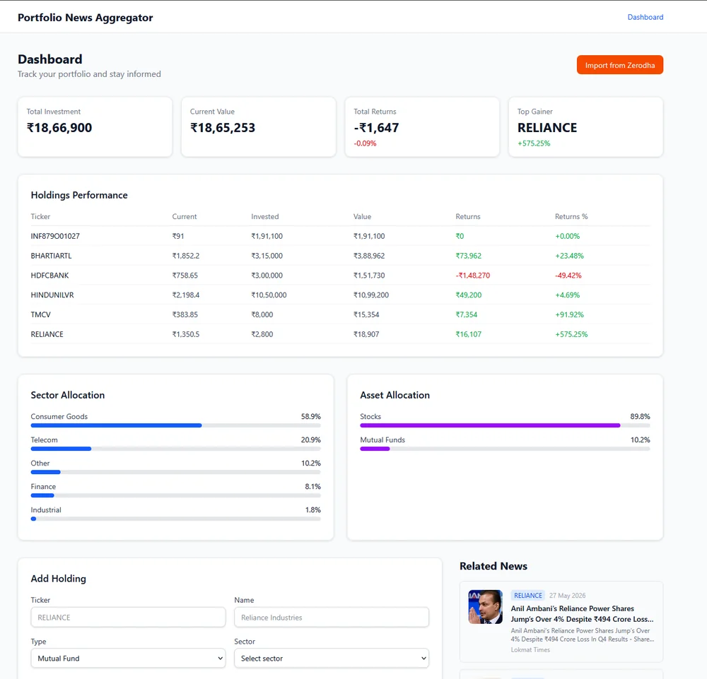 Portfolio News Aggregator